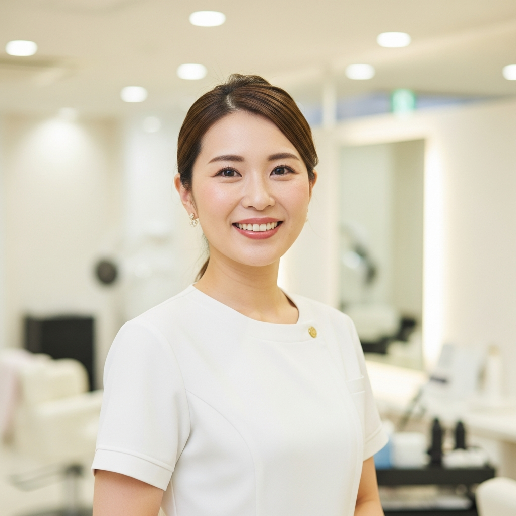 笑顔のエステサロンオーナー